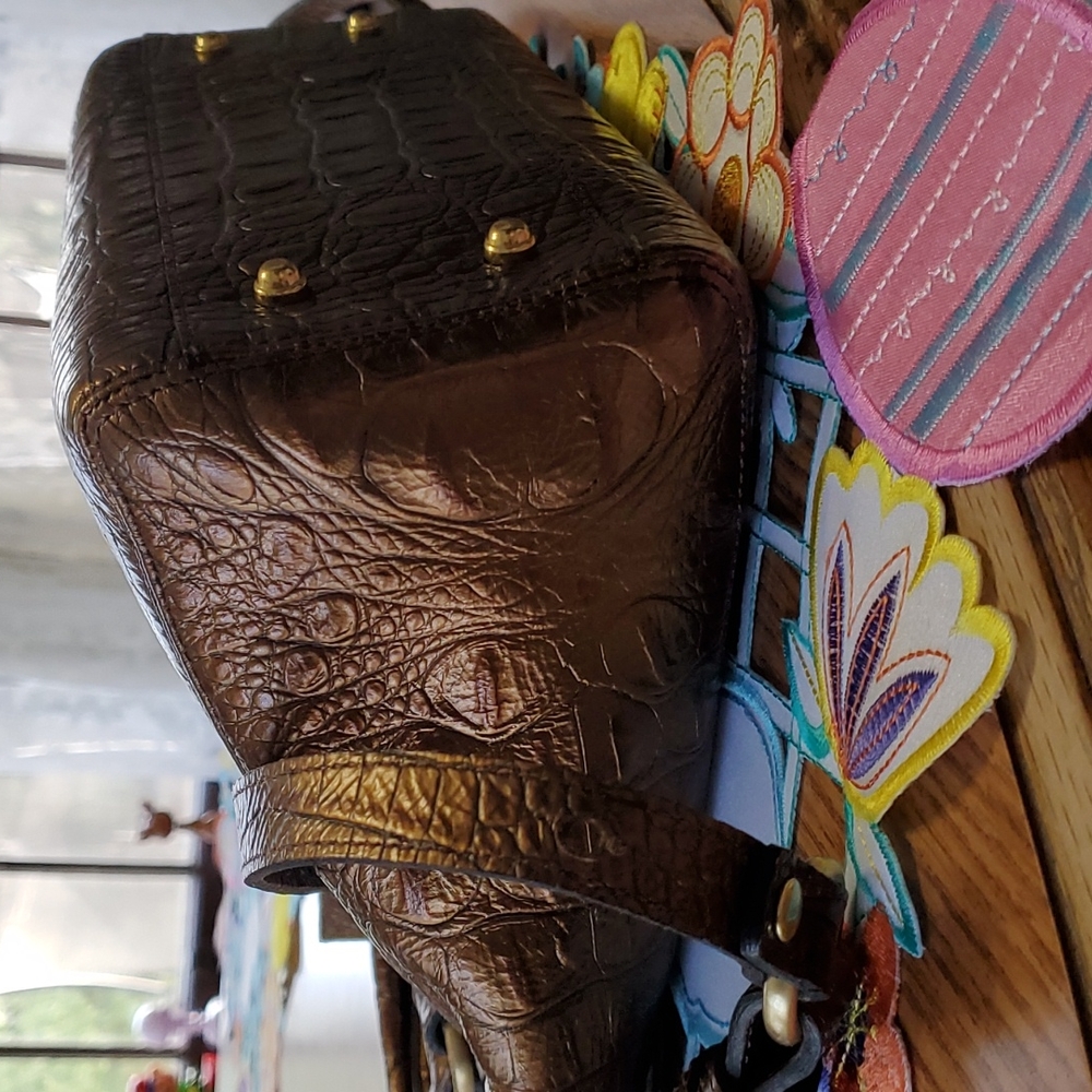 Brahmin Purse With Multi Color Wallet - image 4